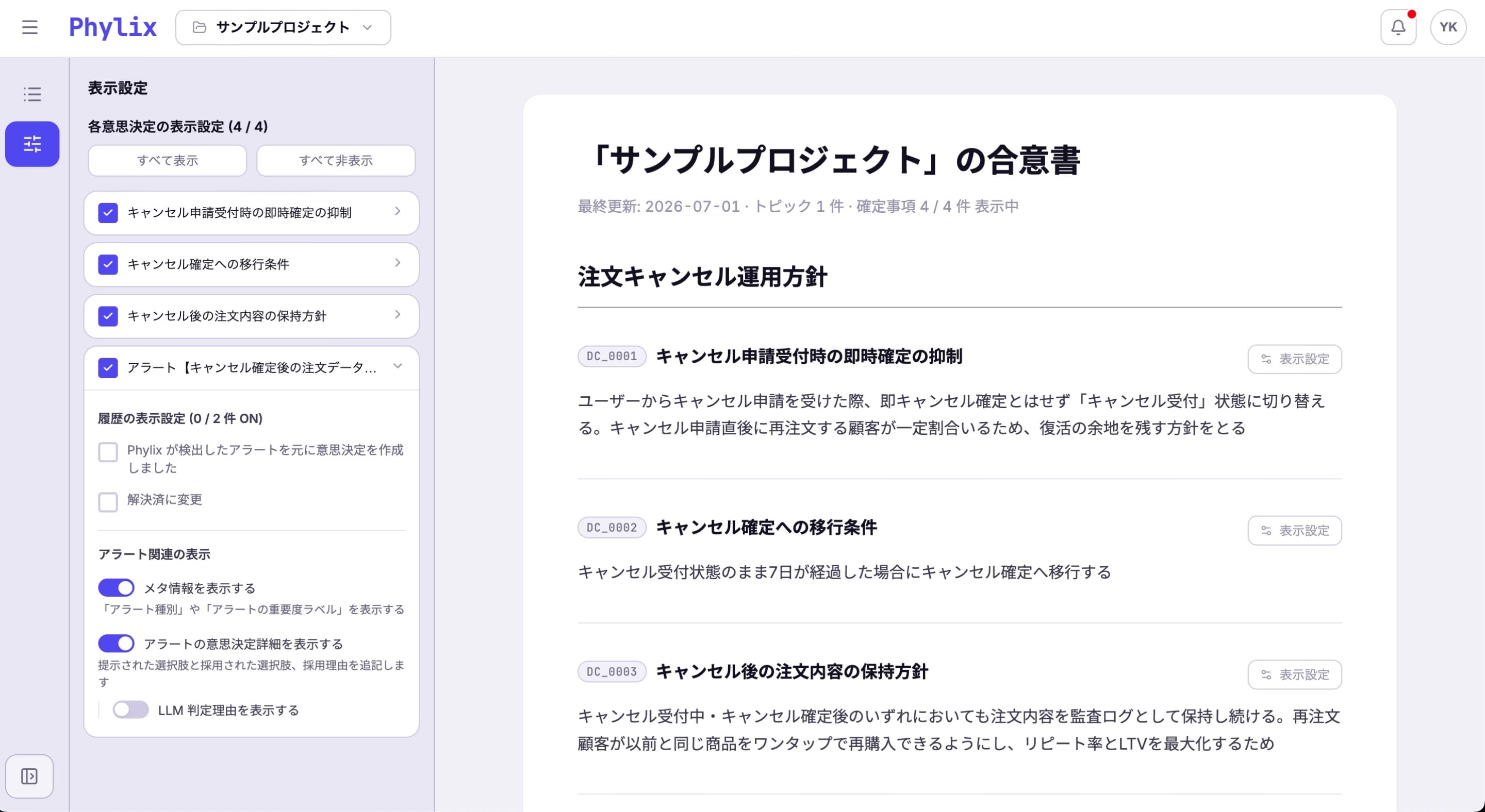 合意書に意思決定が集約される様子